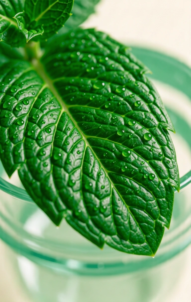 Microscopic view of organic plant structure