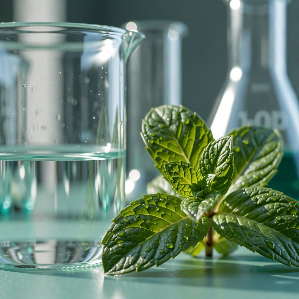 Laboratory glassware representing precision bio-habits